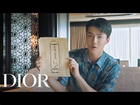 Sehun's Dior Men Fall 2023 video diary 